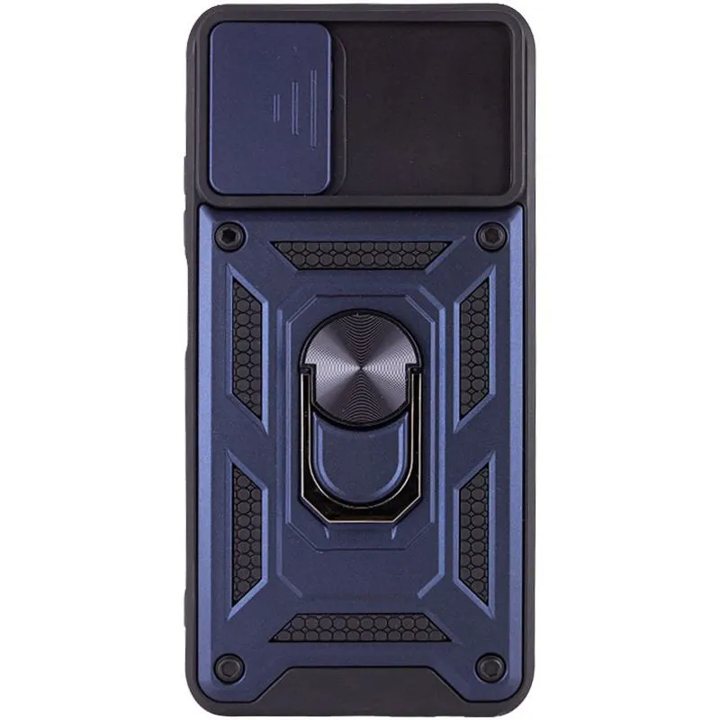 Чохол Ummi Camshield Serge Ring для Xiaomi Redmi Note 10 / Note 10s / Poco M5s Синій / Navy — фото 3
