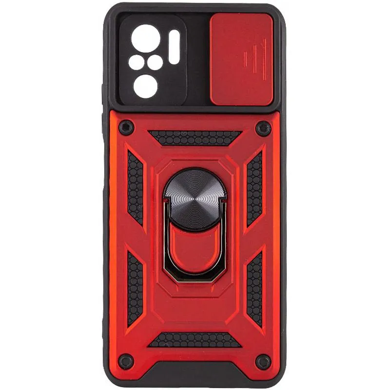 Чохол Ummi Camshield Serge Ring для Xiaomi Redmi Note 10 / Note 10s / Poco M5s Червоний / Red