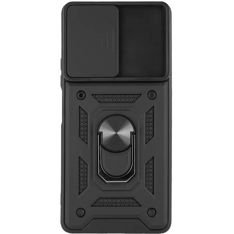 Чохол Ummi Camshield Serge Ring для Xiaomi Redmi Note 10 Pro / 10 Pro Max Чорний / Black — фото 2