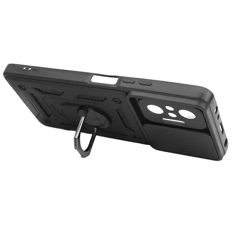 Чохол Ummi Camshield Serge Ring для Xiaomi Redmi Note 10 Pro / 10 Pro Max Чорний / Black — фото 4