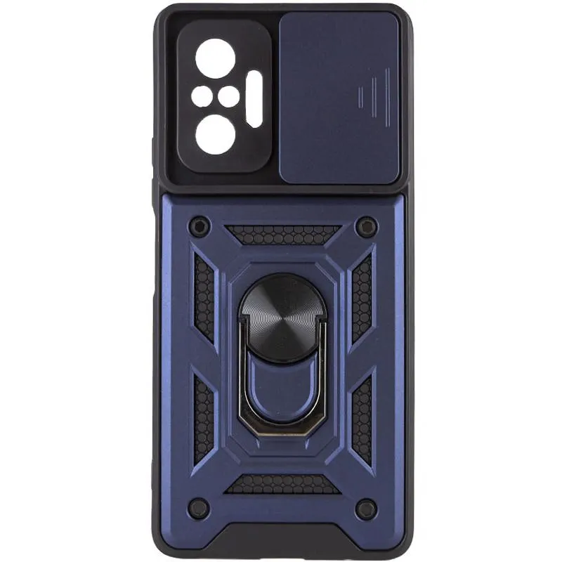 Чохол Ummi Camshield Serge Ring для Xiaomi Redmi Note 10 Pro / 10 Pro Max Синій / Navy