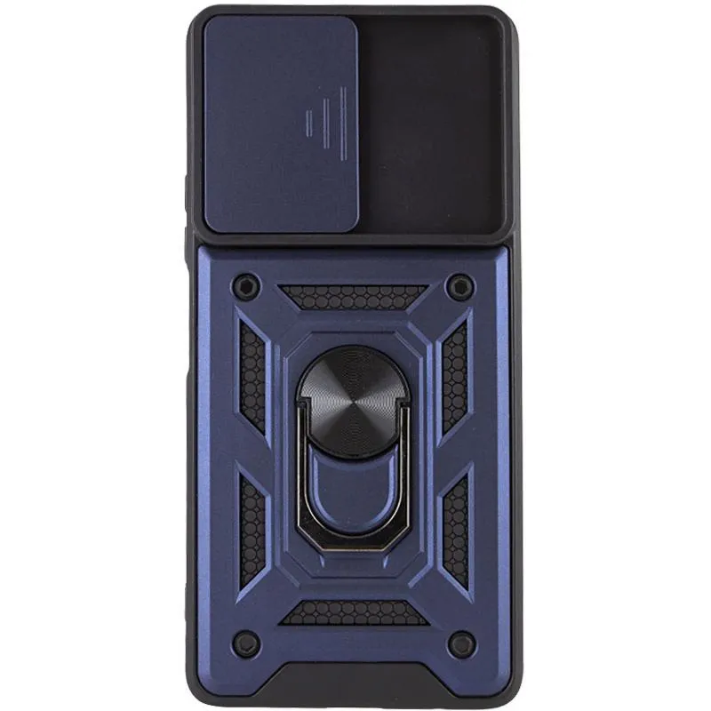 Чохол Ummi Camshield Serge Ring для Xiaomi Redmi Note 10 Pro / 10 Pro Max Синій / Navy — фото 3