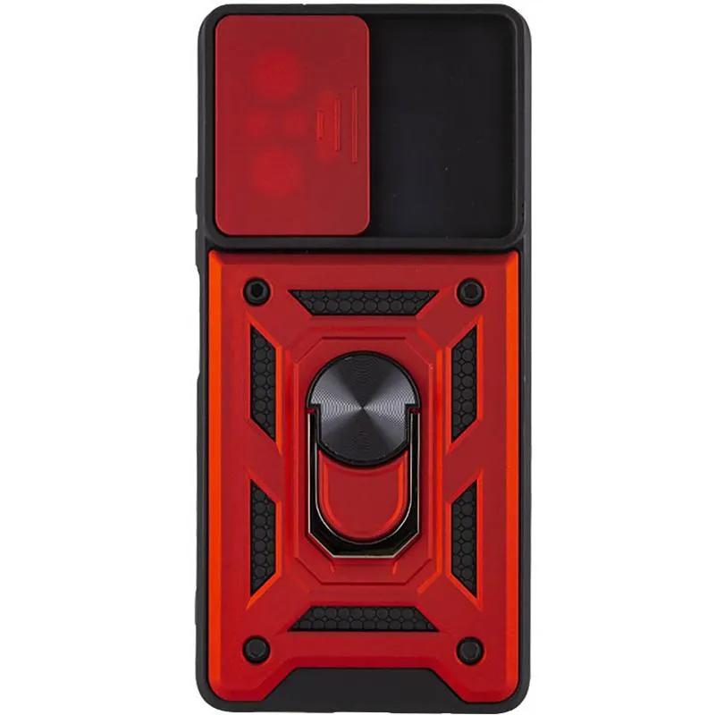 Чохол Ummi Camshield Serge Ring для Xiaomi Redmi Note 10 Pro / 10 Pro Max Червоний / Red — фото 3