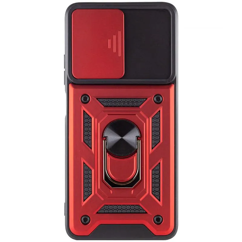 Чохол Ummi Camshield Serge Ring для Xiaomi Redmi Note 11 / Note 11S Червоний / Red — фото 4