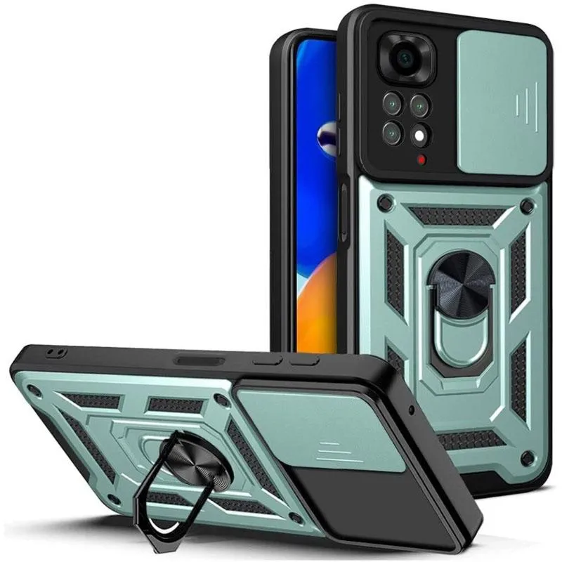 Чохол Ummi Camshield Serge Ring для Xiaomi Redmi Note 11 / Note 11S Зелений / Green