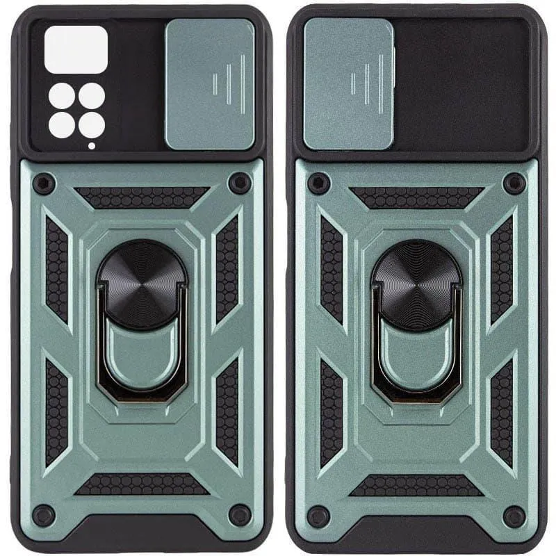 Чохол Ummi Camshield Serge Ring для Xiaomi Redmi Note 11 Pro 4G/5G/Note 11E Pro/ 12 Pro 4G Зелений / Green