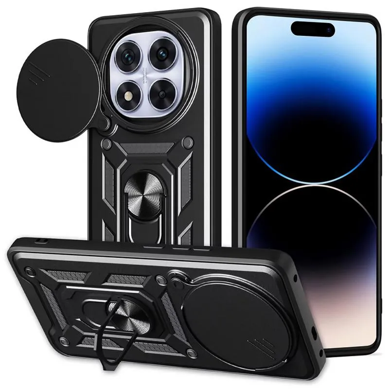 Чохол Ummi Camshield Serge Ring для Xiaomi Redmi Note 14 Pro 4G Чорний / Black
