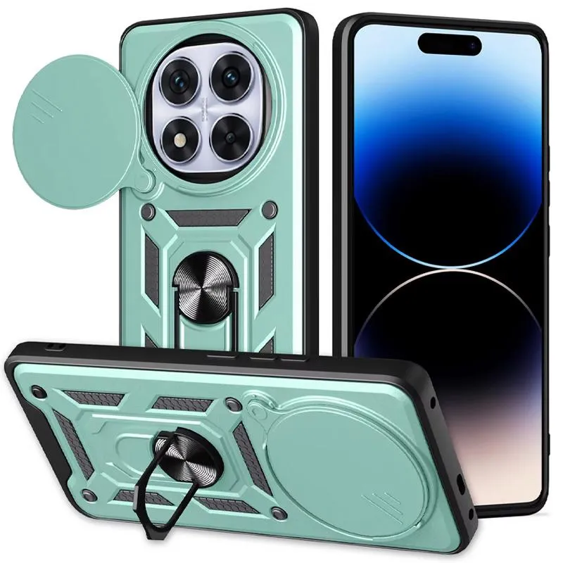 Чохол Ummi Camshield Serge Ring для Xiaomi Redmi Note 14 Pro 5G / Poco X7 Зелений / Green
