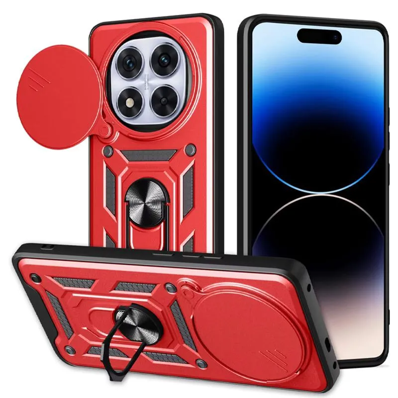 Чохол Ummi Camshield Serge Ring для Xiaomi Redmi Note 14 Pro+ Червоний / Red