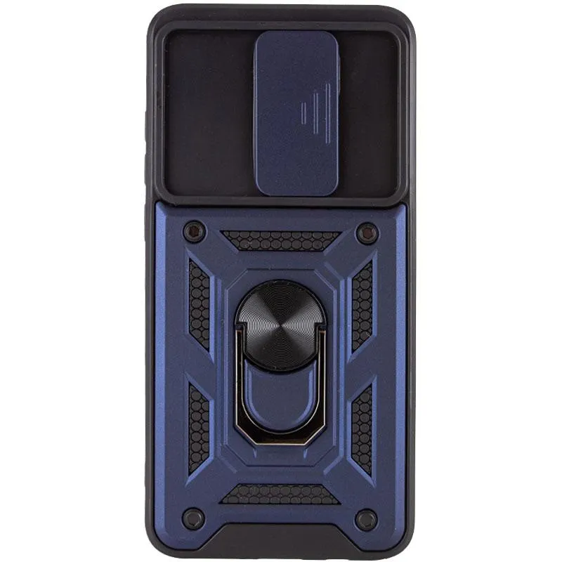 Чохол Ummi Camshield Serge Ring для Xiaomi Redmi Note 8 Pro Синій / Navy — фото 3