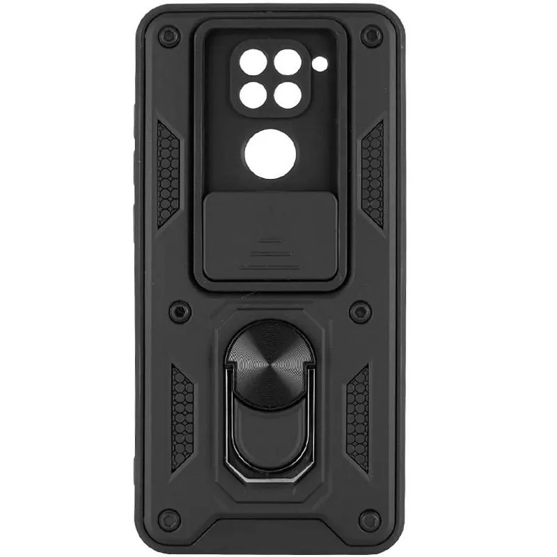 Чохол Ummi Camshield Serge Ring для Xiaomi Redmi Note 9 / Redmi 10X Чорний / Black