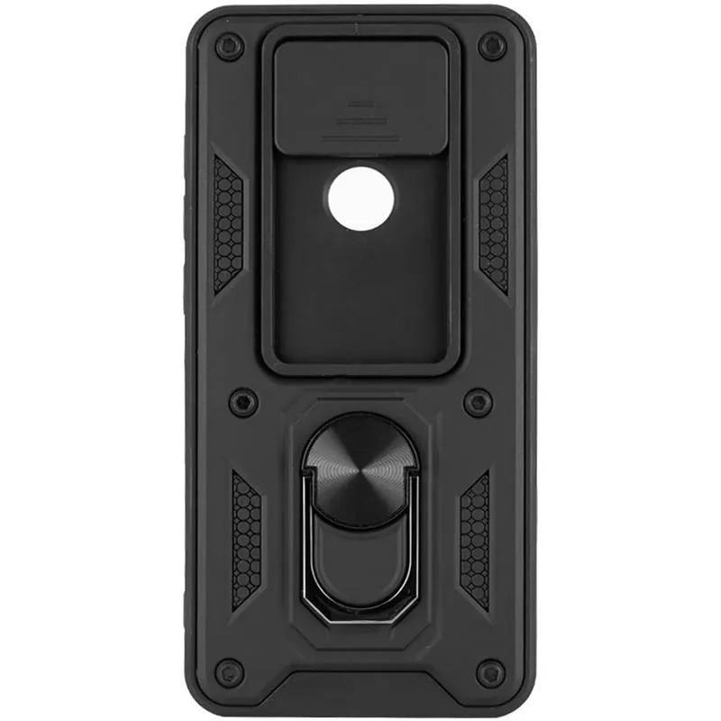 Чохол Ummi Camshield Serge Ring для Xiaomi Redmi Note 9 / Redmi 10X Чорний / Black — фото 2