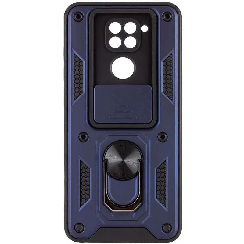 Чохол Ummi Camshield Serge Ring для Xiaomi Redmi Note 9 / Redmi 10X Синій / Navy