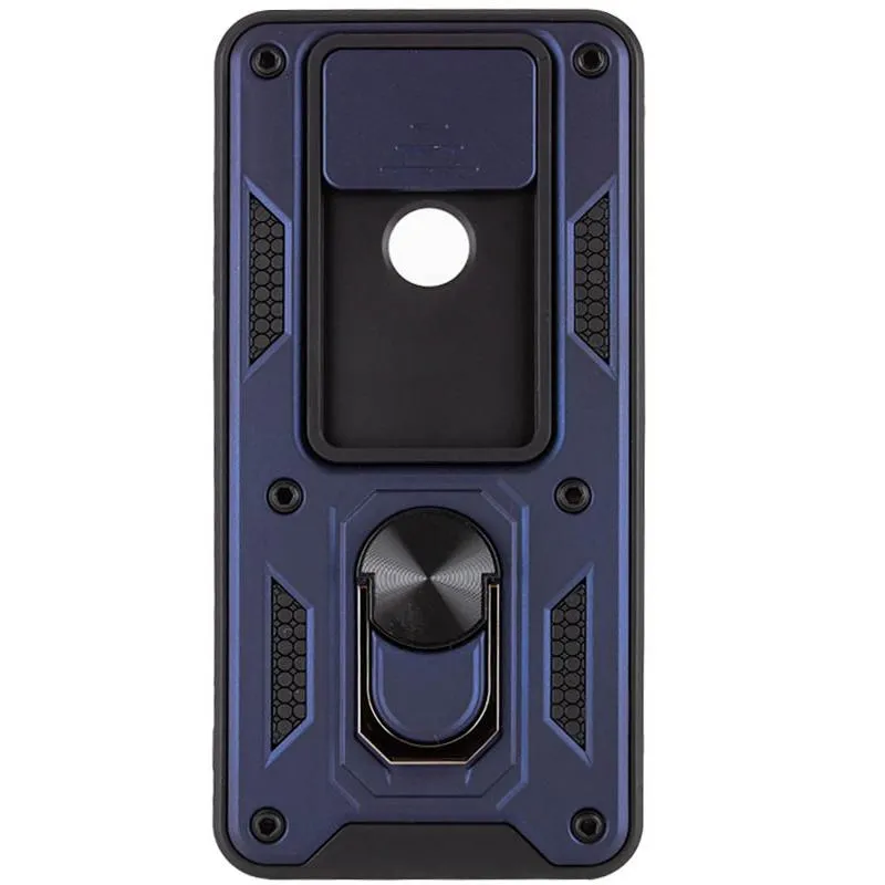 Чохол Ummi Camshield Serge Ring для Xiaomi Redmi Note 9 / Redmi 10X Синій / Navy — фото 2