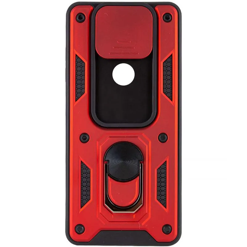 Чохол Ummi Camshield Serge Ring для Xiaomi Redmi Note 9 / Redmi 10X Червоний / Red — фото 3