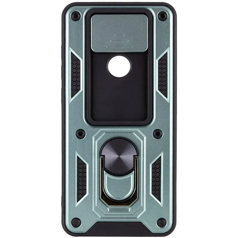 Чохол Ummi Camshield Serge Ring для Xiaomi Redmi Note 9 / Redmi 10X Зелений / Green — фото 2