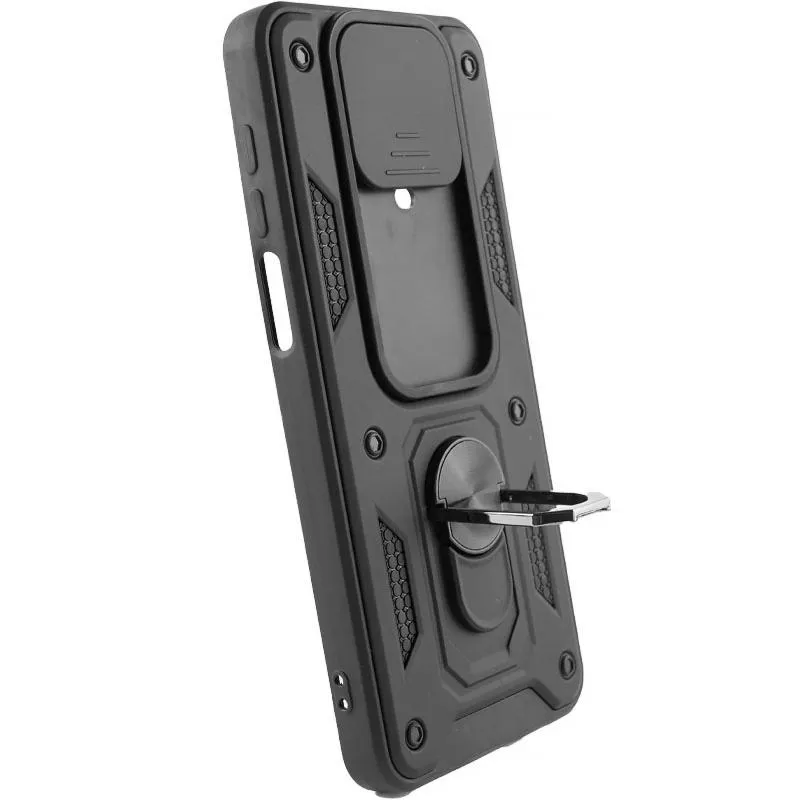 Чохол Ummi Camshield Serge Ring для Xiaomi Redmi Note 9s / Note 9 Pro / 9 Pro Max Чорний / Black — фото 4