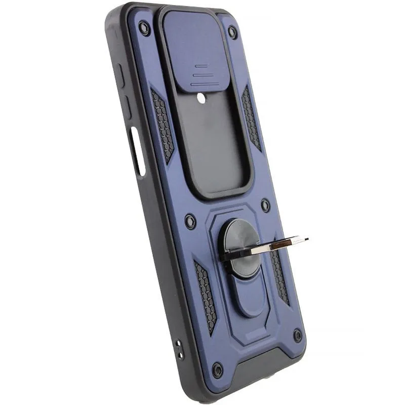 Чохол Ummi Camshield Serge Ring для Xiaomi Redmi Note 9s / Note 9 Pro / 9 Pro Max Синій / Navy — фото 4