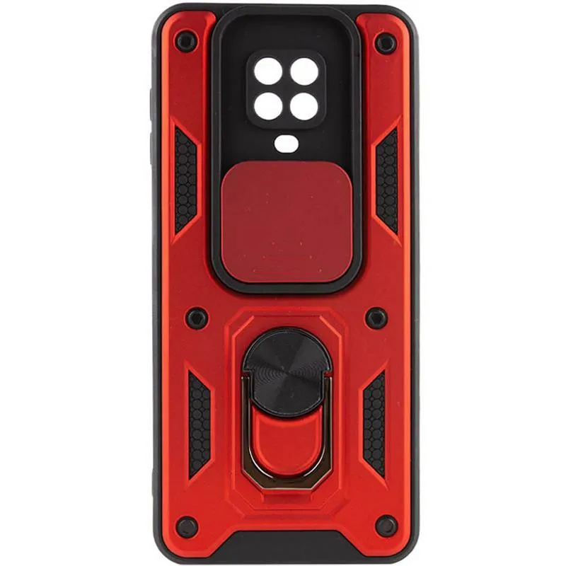 Чохол Ummi Camshield Serge Ring для Xiaomi Redmi Note 9s / Note 9 Pro / 9 Pro Max Червоний / Red