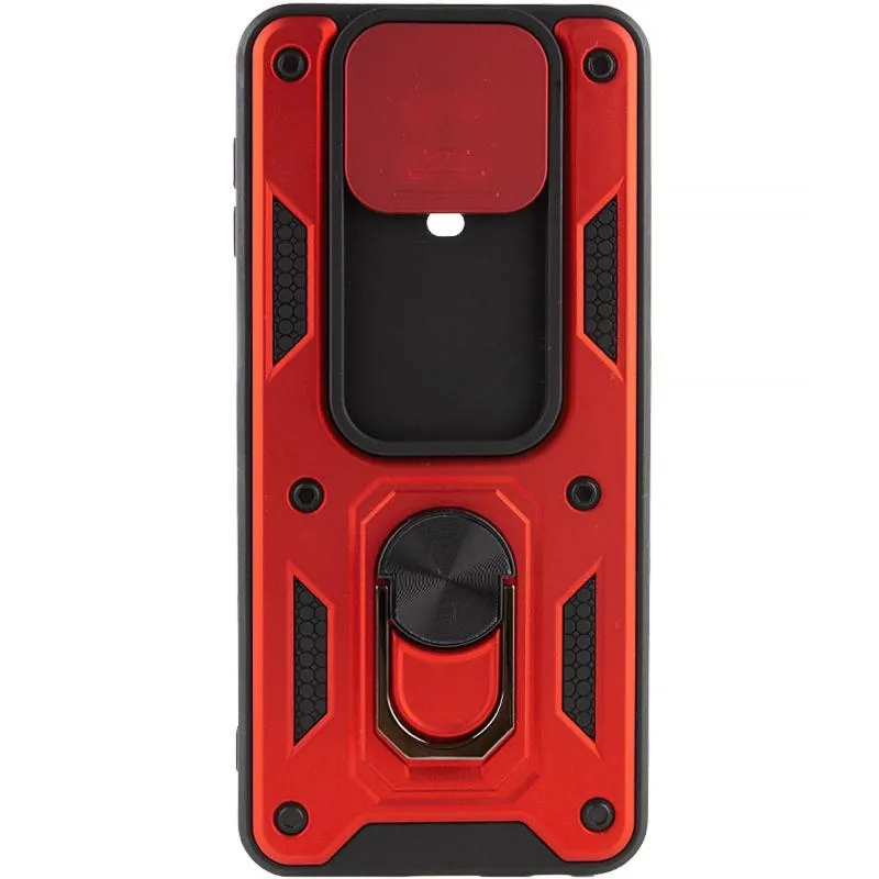 Чохол Ummi Camshield Serge Ring для Xiaomi Redmi Note 9s / Note 9 Pro / 9 Pro Max Червоний / Red — фото 3