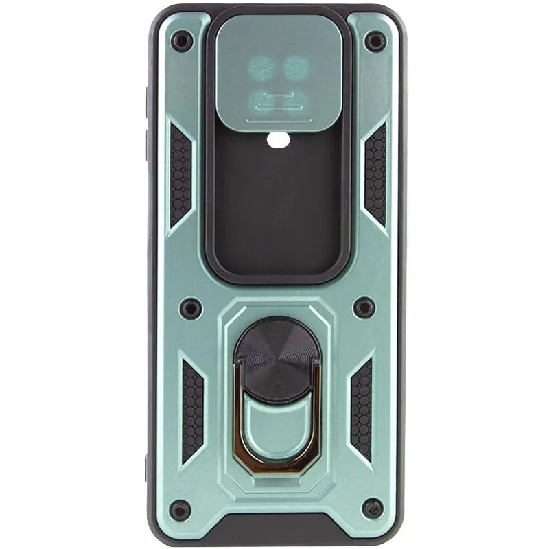 Чохол Ummi Camshield Serge Ring для Xiaomi Redmi Note 9s / Note 9 Pro / 9 Pro Max Зелений / Green — фото 3