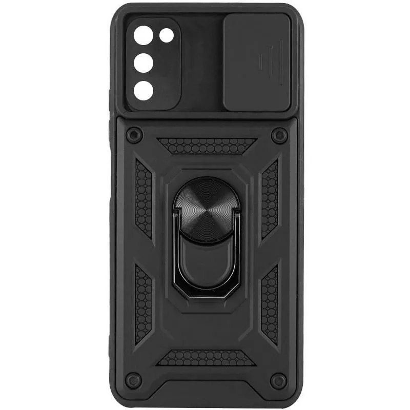 Чохол Ummi Camshield Serge Ring для Samsung Galaxy A03s Чорний / Black