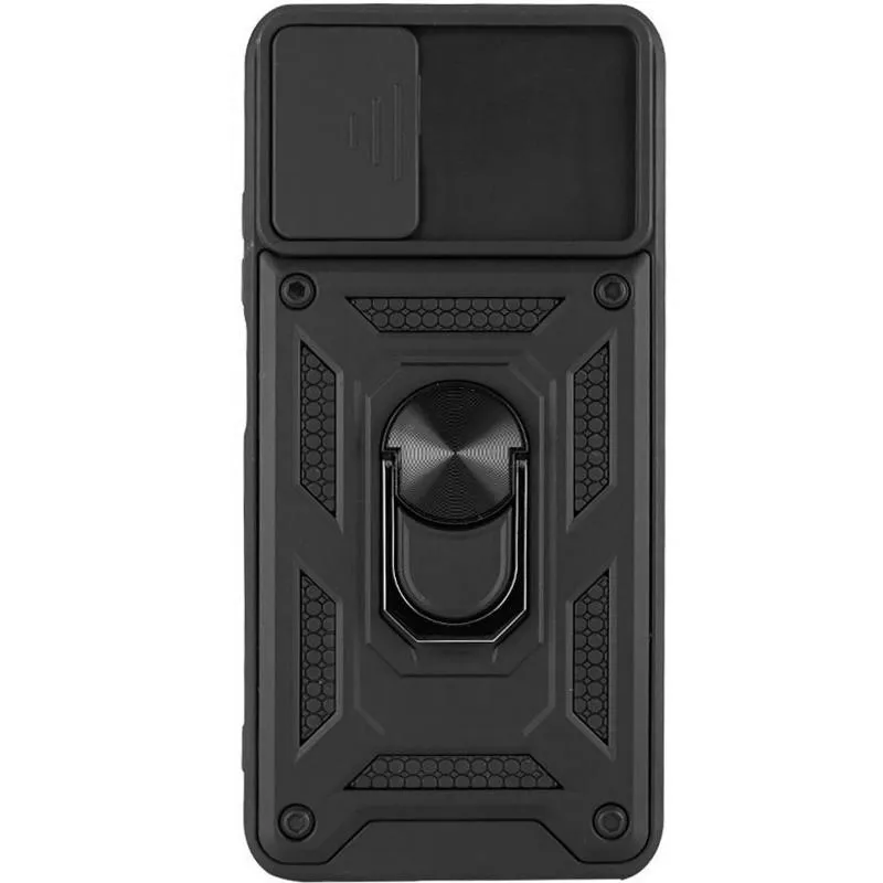 Чохол Ummi Camshield Serge Ring для Samsung Galaxy A03s Чорний / Black — фото 2