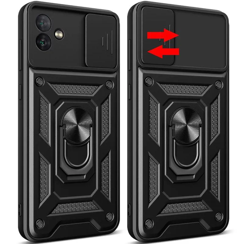 Чохол Ummi Camshield Serge Ring для Samsung Galaxy A05 Чорний / Black — фото 2