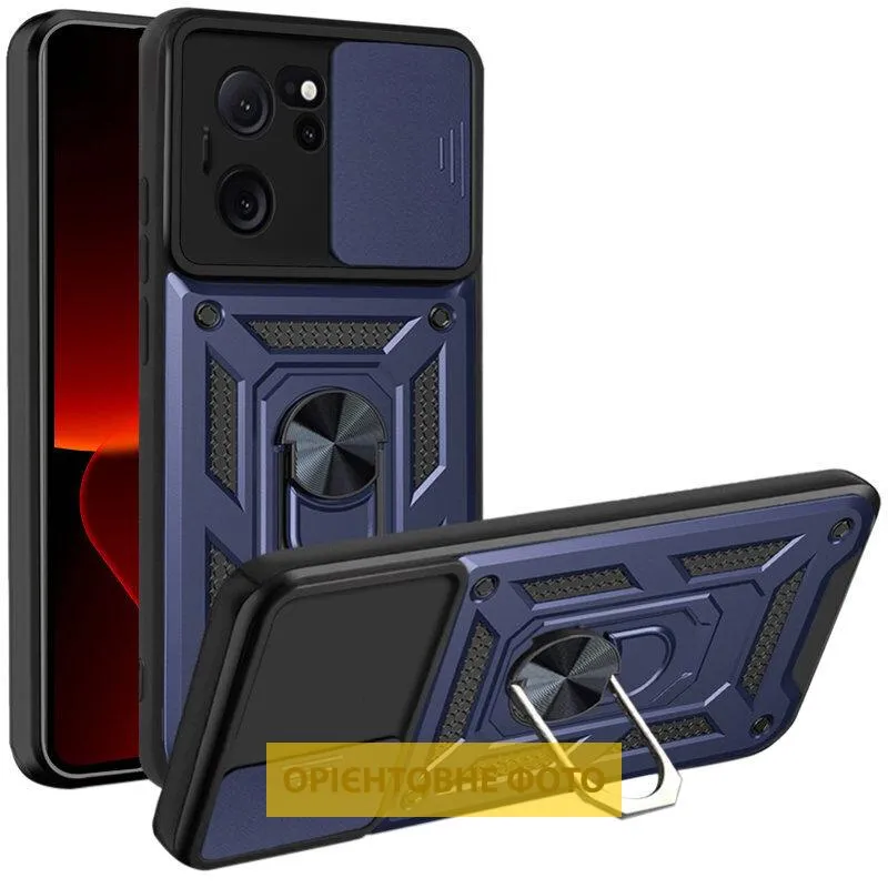 Чохол Ummi Camshield Serge Ring для Xiaomi Poco C40 Синій / Navy