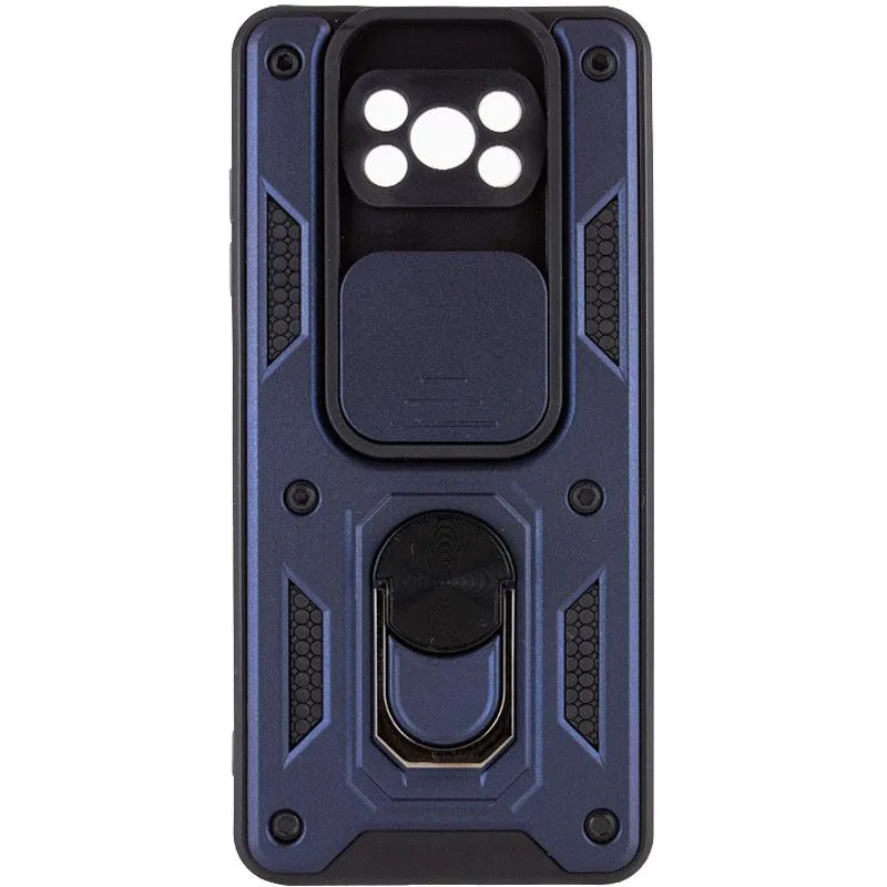 Чохол Ummi Camshield Serge Ring для Xiaomi Poco X3 NFC / Poco X3 Pro Синій / Navy
