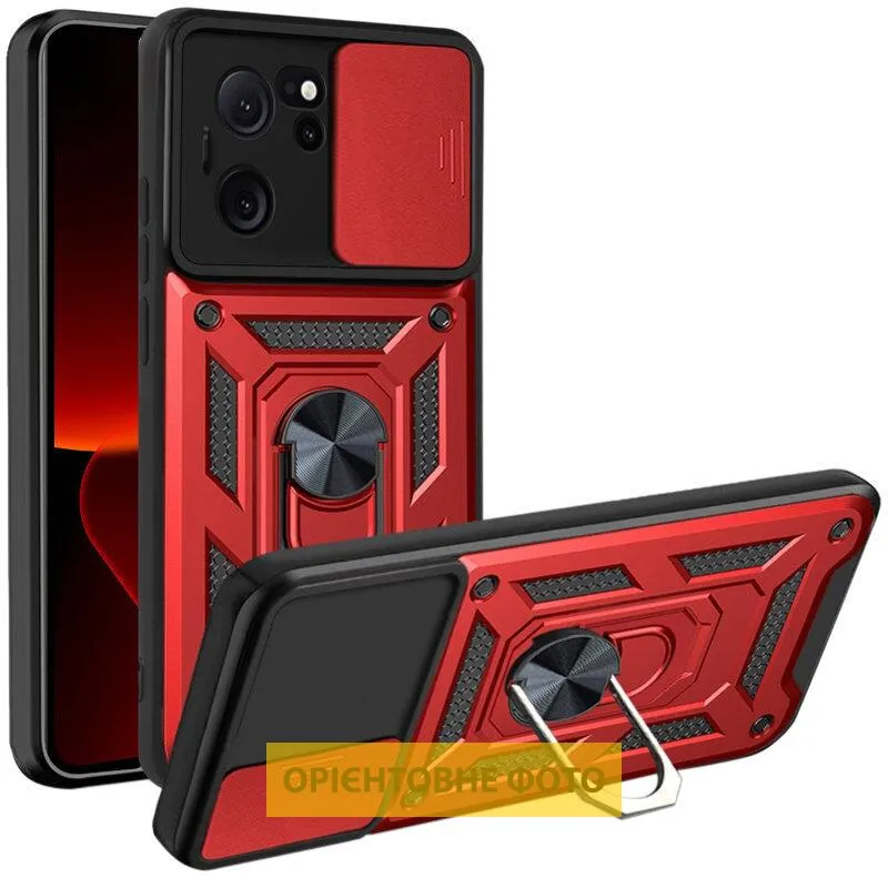 Чохол Ummi Camshield Serge Ring для Xiaomi Poco X6 / Note 13 Pro 5G Червоний / Red