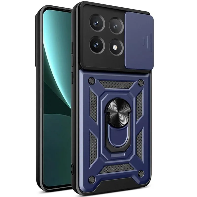 Чохол Ummi Camshield Serge Ring для Xiaomi Poco X6 Pro Синій / Navy