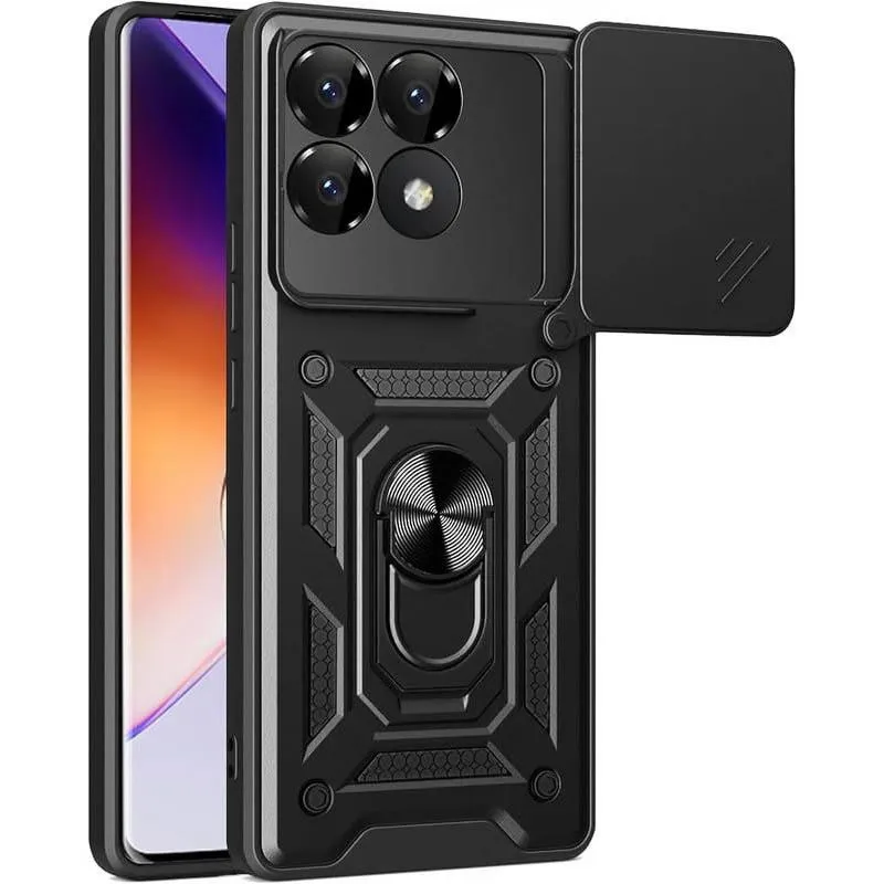 Чохол Ummi Camshield Serge Ring для Xiaomi Poco X6 Pro Чорний / Black