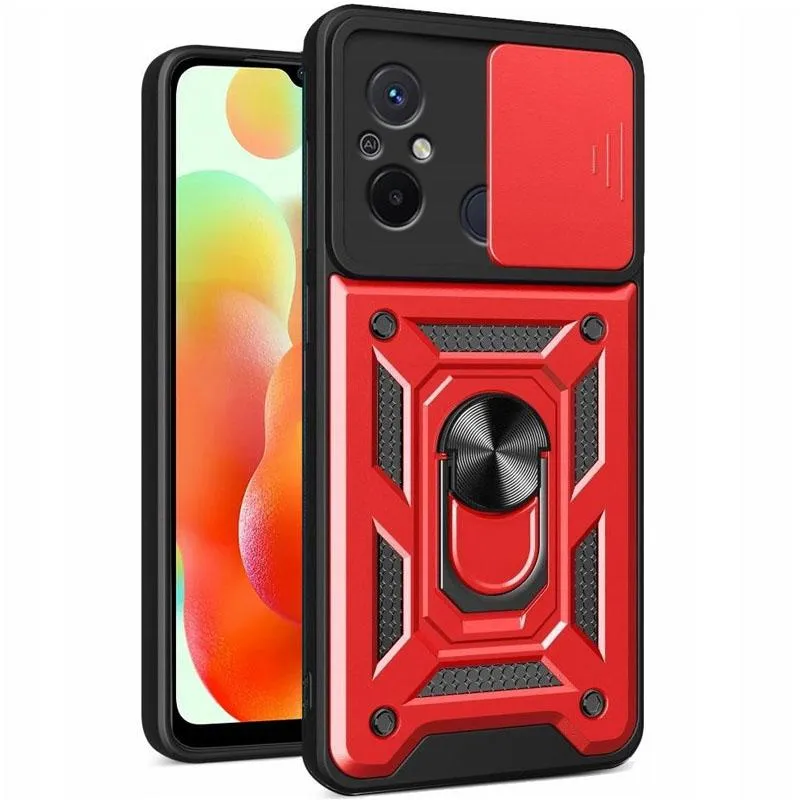 Чохол Ummi Camshield Serge Ring для Xiaomi Redmi 12C Червоний / Red