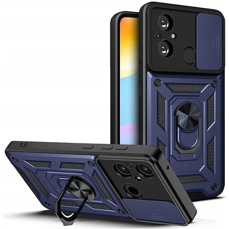 Чохол Ummi Camshield Serge Ring для Xiaomi Redmi 12C Синій / Navy