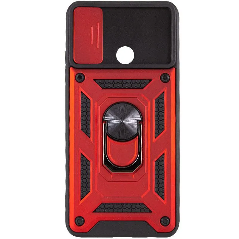 Чохол Ummi Camshield Serge Ring для Xiaomi Redmi 9C / Redmi 10A Червоний / Red — фото 2