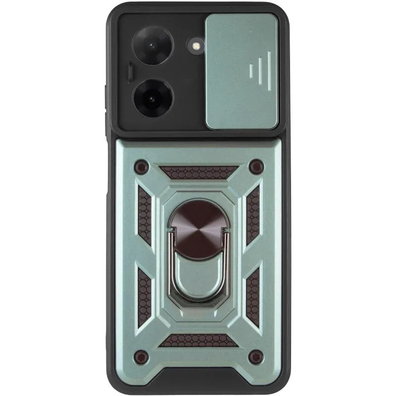 Чохол Ummi Camshield Serge Ring для Xiaomi Redmi A5 / Poco C71 Зелений / Green — фото 3
