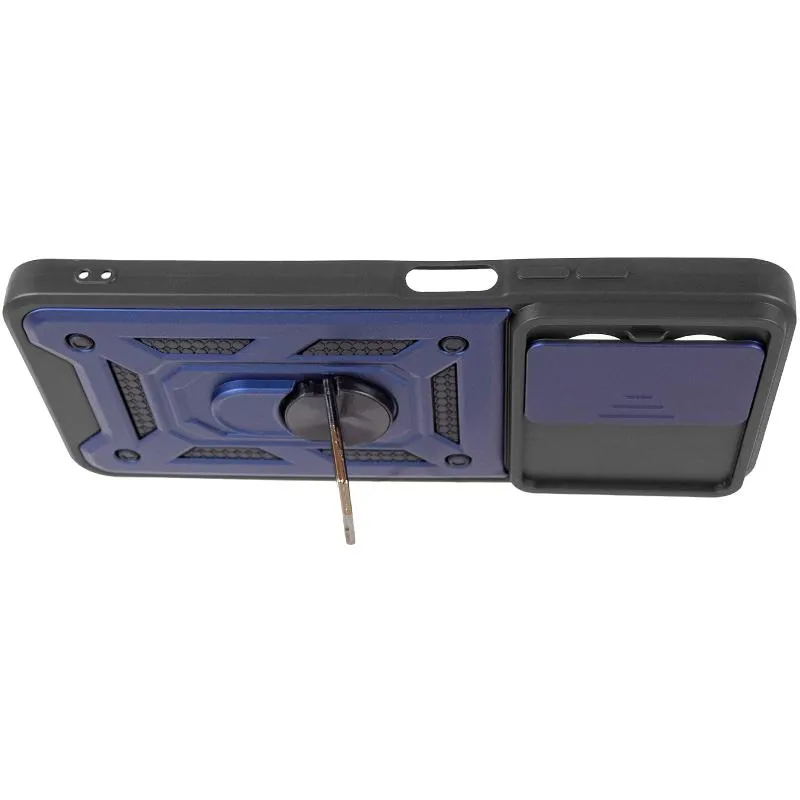Чохол Ummi Camshield Serge Ring для Xiaomi Redmi A5 / Poco C71 Синій / Navy — фото 4