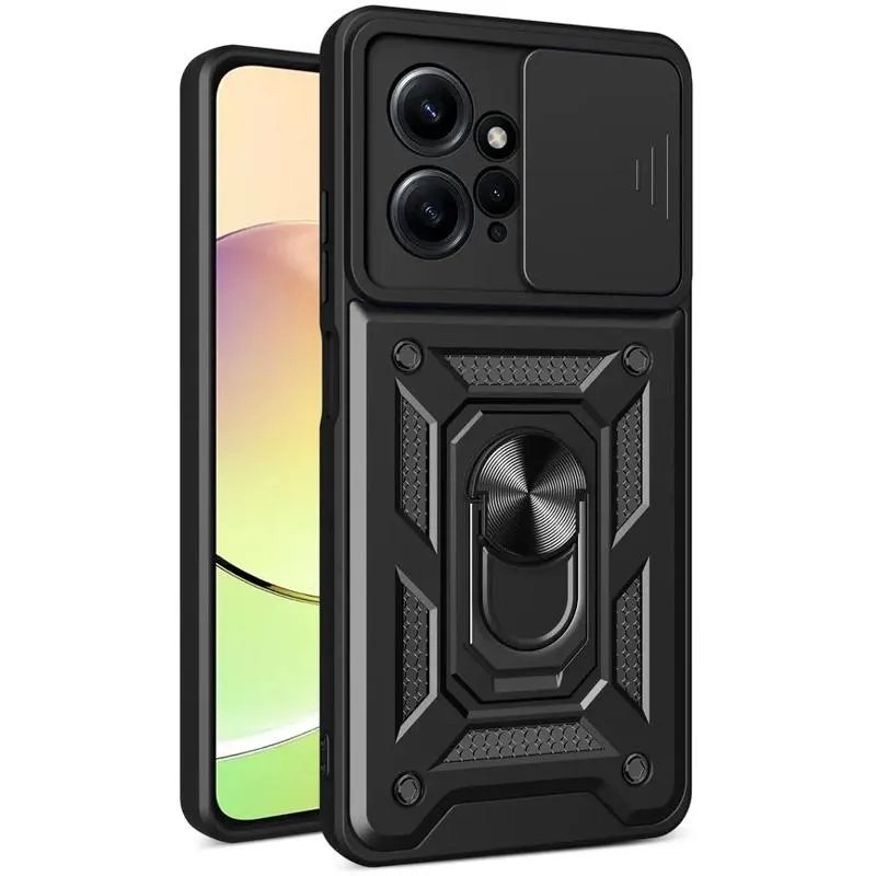 Чохол Ummi Camshield Serge Ring для Xiaomi Redmi Note 12 4G Чорний / Black