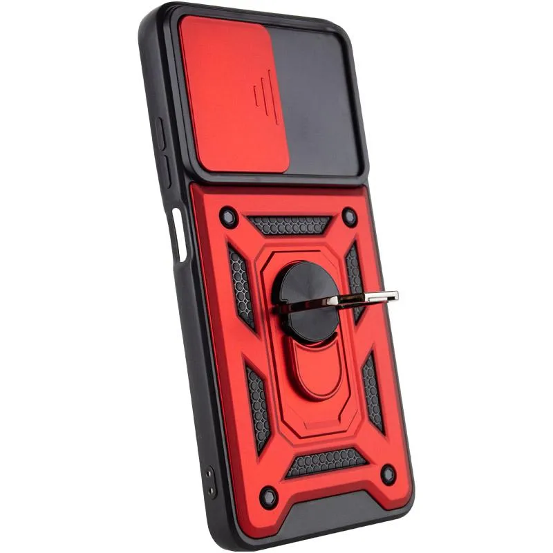 Чохол Ummi Camshield Serge Ring для Xiaomi Redmi Note 12S Червоний / Red — фото 4