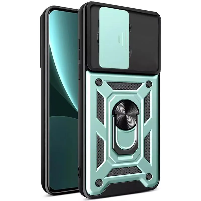 Чохол Ummi Camshield Serge Ring для Xiaomi Redmi Note 13 4G Зелений / Green — фото 3