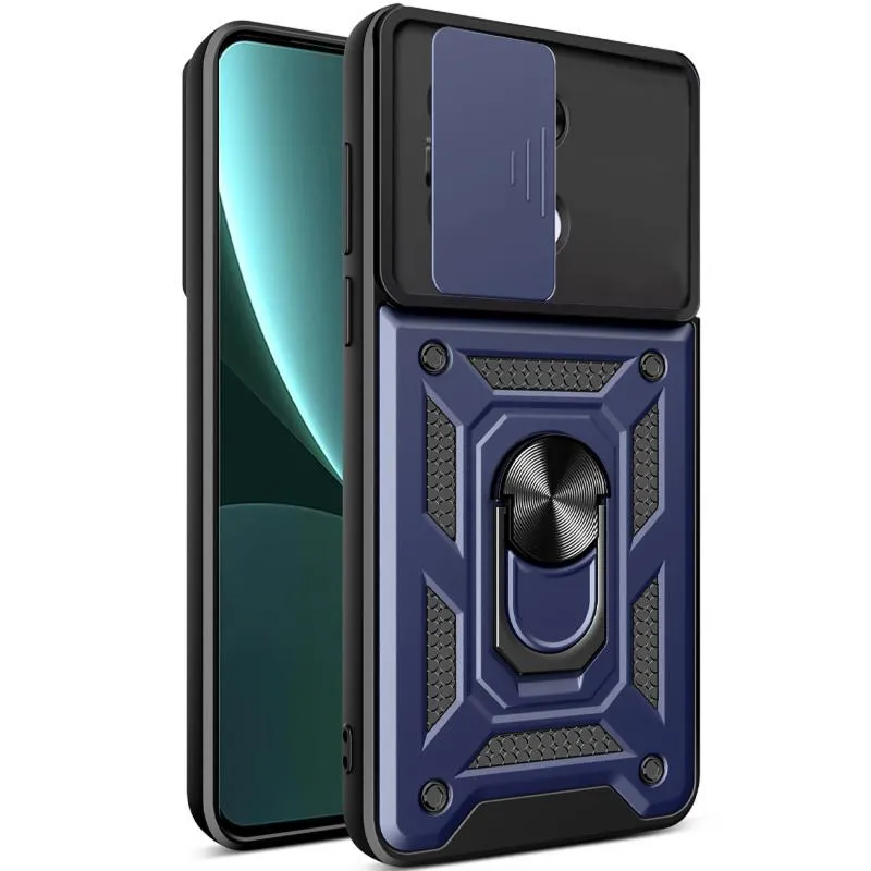 Чохол Ummi Camshield Serge Ring для Xiaomi Redmi Note 13 4G Синій / Navy — фото 3