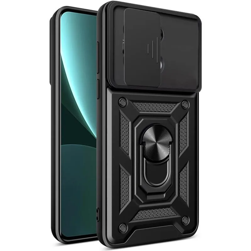 Чохол Ummi Camshield Serge Ring для Xiaomi Redmi Note 13 4G Чорний / Black — фото 3