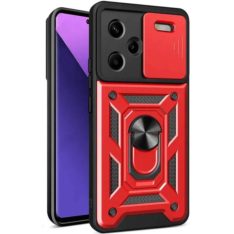 Чохол Ummi Camshield Serge Ring для Xiaomi Redmi Note 13 Pro+ Червоний / Red