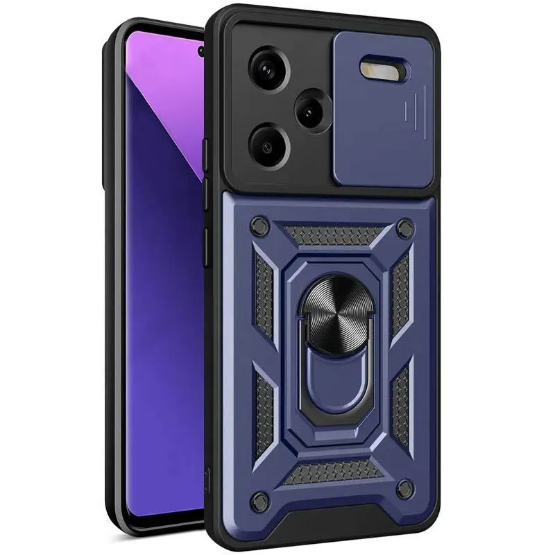 Чохол Ummi Camshield Serge Ring для Xiaomi Redmi Note 13 Pro+ Синій / Navy