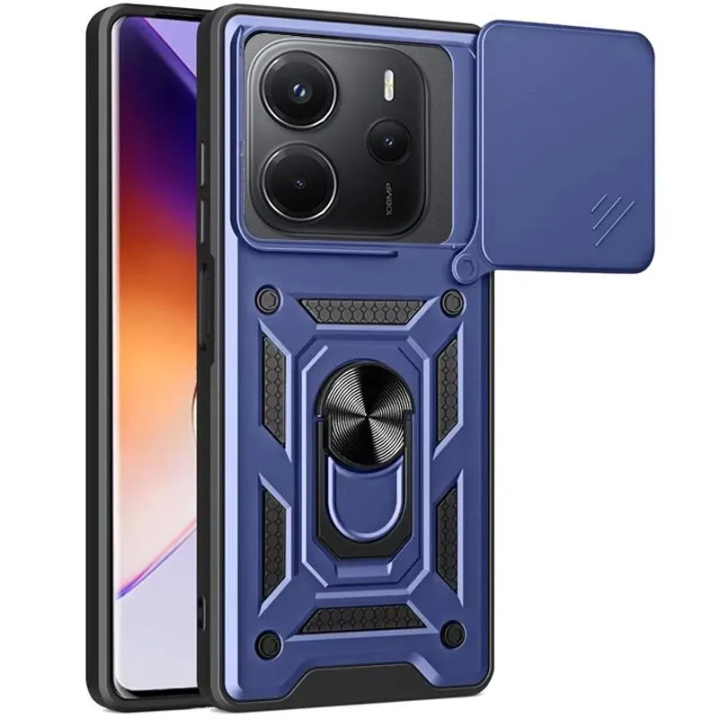 Чохол Ummi Camshield Serge Ring для Xiaomi Redmi Note 14 4G Синій / Navy