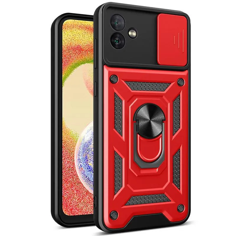 Чохол Ummi Camshield Serge Ring для Samsung Galaxy A08 / A07 Червоний / Red