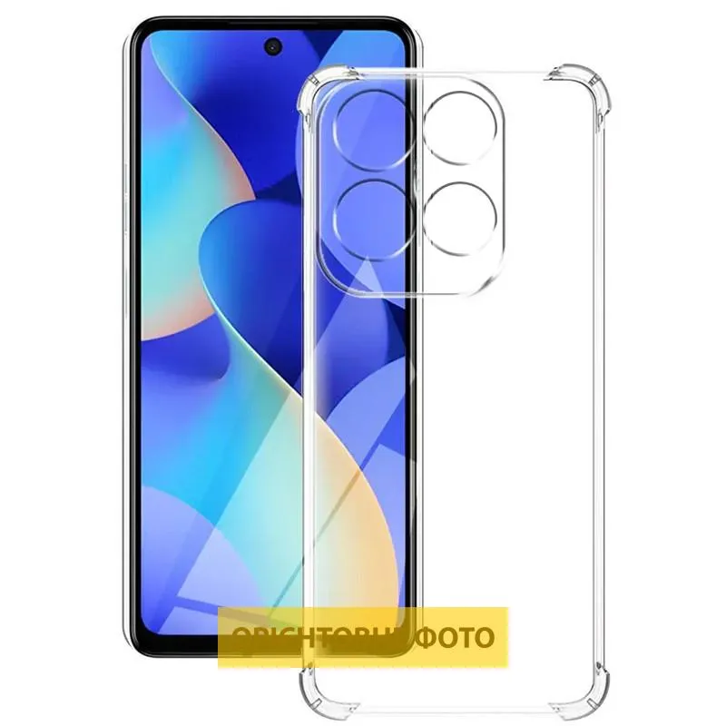 TPU чохол GETMAN Ease logo посилені кути Full Camera для Xiaomi Redmi 15C Безбарвний