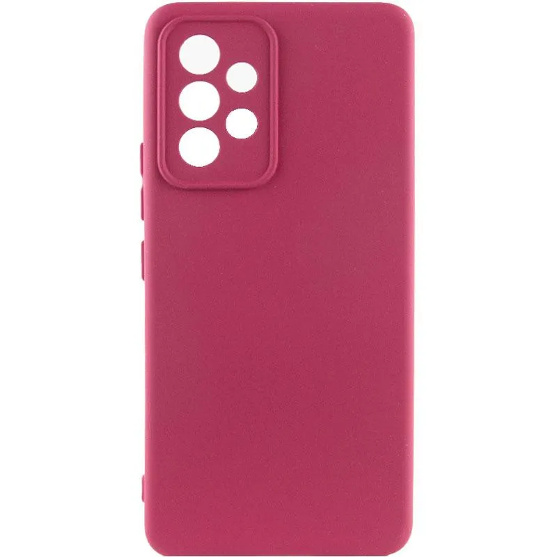 Чохол Silicone Cover Ummi Lakshmi Full Camera для Samsung Galaxy A53 5G Бордовий / Marsala