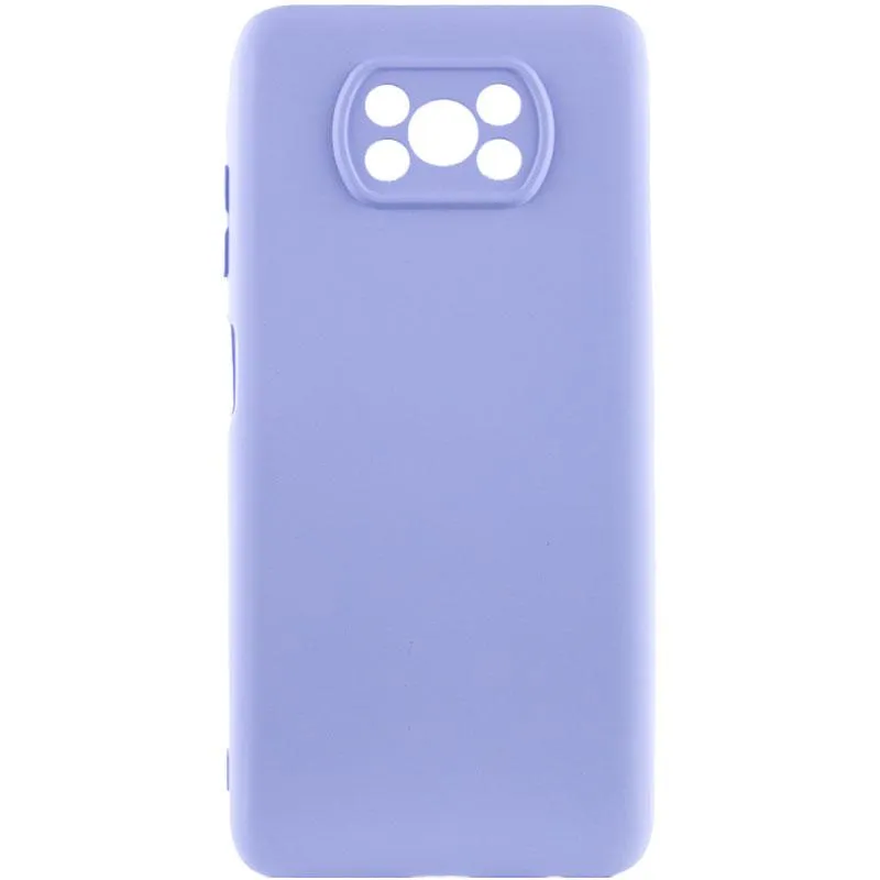 Чохол Silicone Cover Ummi Lakshmi Full Camera (AA) для Xiaomi Poco X3 NFC / Poco X3 Pro Бузковий / Dasheen